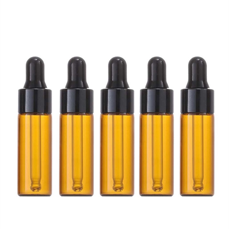 Juice Bottle Dropper - 10pcs 5ml 앰버 Dropper 유리 병