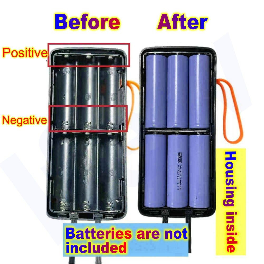 21700 배터리 파워 뱅크 하우징 케이스 DIY 쉘  - Battery Case Storage 리뷰 및 가격